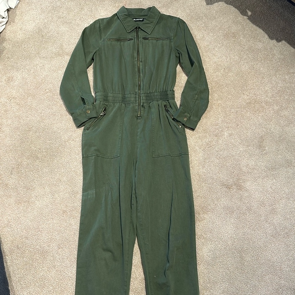 Blank NYC Olive Green Utility Jumpsuit